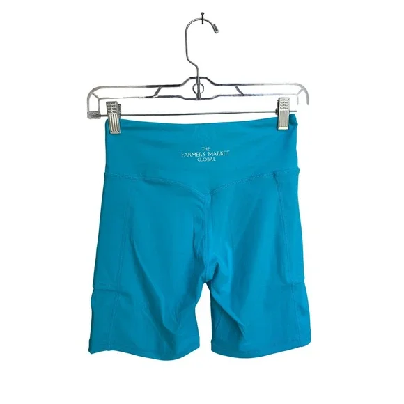 Farmer's Market Global Ball Pocket Biker Shorts /‎ Mykonos Blue Size XS - Picture 6 of 6